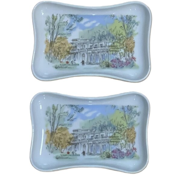 PILLIVUYT | Collectable “Le Pré Catelan” Paris France Dish (Set of 2) - Picture 1 of 4
